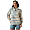 10071266 Ariat Women's Whisper Pullover Jacket - Sunset Serape Stripe