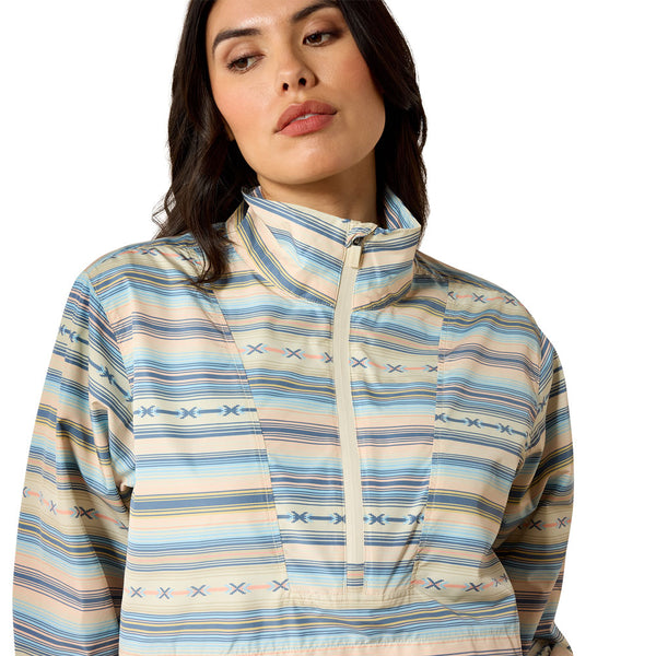 10071266 Ariat Women's Whisper Pullover Jacket - Sunset Serape Stripe
