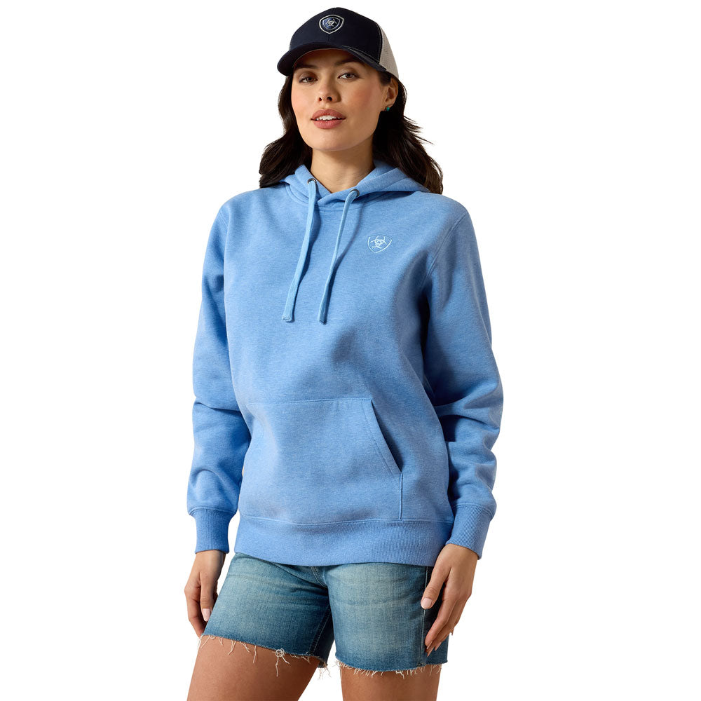 10071457 Ariat Women's Logo 2.0 Hoodie - Ultramarine Heather