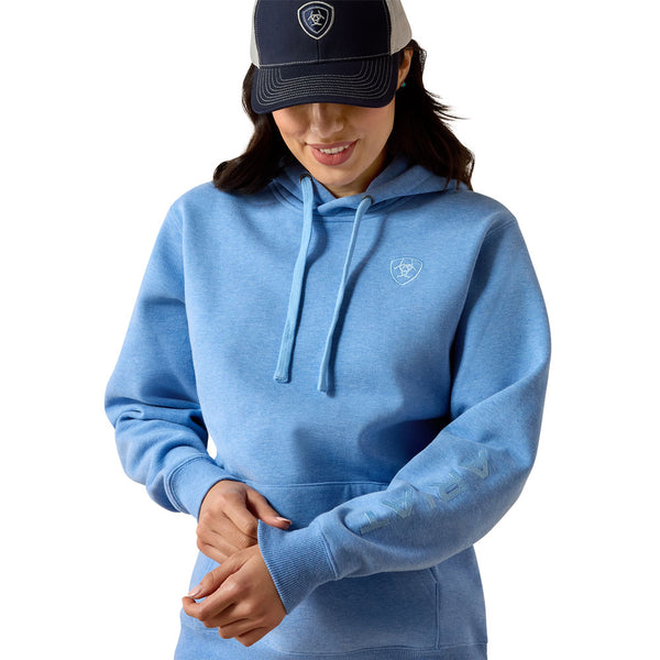 10071457 Ariat Women's Logo 2.0 Hoodie - Ultramarine Heather