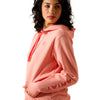 10071458 Ariat Women's Logo 2.0 Hoodie - Peach Amber Heather