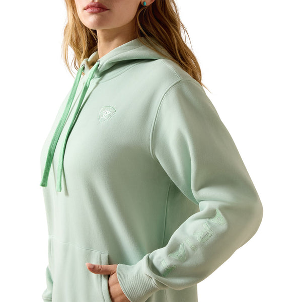 10071459 Ariat Women's Logo 2.0 Hoodie - Silt Green