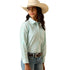 10071512 Ariat Girls' Team Kirby Long Sleeve Button Up Shirt - Holiday Stripe