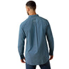 10071600 Ariat Men's Jordi Long Sleeve Button Down Fitted Shirt - Poseidon Geo Print