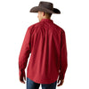 10071605 Ariat Men's Tito Classic Fit Long Sleeve Buttondown Shirt - Brick Red Geo Print