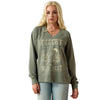 10071630 Ariat Women's Victoria Sweatshirt - Sea Spray