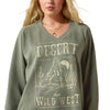 10071630 Ariat Women's Victoria Sweatshirt - Sea Spray