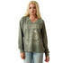 10071630 Ariat Women's Victoria Sweatshirt - Sea Spray