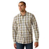10071643 Ariat Men's Retro Holt Fitted Long Sleeve Snap Shirt - Four Leaf Clover Plaid