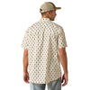 10071662 Ariat Men's Printed 360 Airflow Classic Fit Short Sleeve Shirt - Sandshell