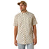 10071662 Ariat Men's Printed 360 Airflow Classic Fit Short Sleeve Shirt - Sandshell