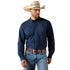 10071665 Ariat Men's Printed 360 Airflow Classic Fit Long Sleeve Buttondown Shirt - Navy