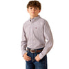 10071679 Ariat Boys' Philly Long Sleeve Buttondown Shirt - Excalibur Geo Print