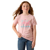 10071703 Ariat Girls' Southwest Sunset Short Sleeve T-Shirt - Dusty Rose