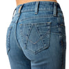 10072962 Ariat Women's Perfect Rise Silvie Straight Leg Crop Jeans - Glenwood
