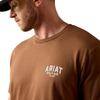 10073411 Ariat Men's Ariat Quality Wood States Classic Fit T-Shirt - Soft Silt