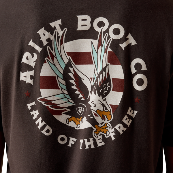 10073413 Ariat Men's Traditional Eagle LOTF Classic Fit T-Shirt - Vintage Black