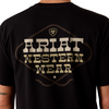 10073418 Ariat Men's Country and Western Lockup Classic Fit T-Shirt - Black