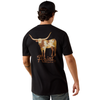 10073419 Ariat Men's Cowmooflage Classic Fit T-Shirt - Black