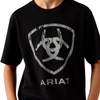 10073454 Ariat Boys' Barn Shield Short Sleeve T-Shirt - Black