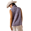 10073462 Ariat Women's Billie Jean Sleeveless Shirt - Blue Granite Dewdrop