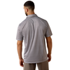 10073471 Ariat Men's All Over Print Short Sleeve Polo - White Geo X Print