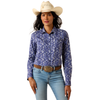 10073477 Ariat Women's Kirby Long Sleeve Western Stretch Shirt - Paisley Floral Print