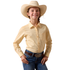 10073492 Ariat Girls' Kirby Long Sleeve Western Stretch Shirt - Cornhusk