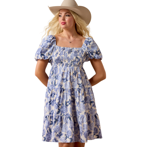 10073504 Ariat Women's Sweetie Dress - Roses Are Blue