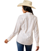 10073505 Ariat Women's Kirby Pro Long Sleeve Button Up Shirt - Cornhusk Floral Print