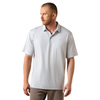 10073508 Ariat 360 Airflow Short Sleeve Polo - Eileen Grey