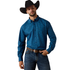 10073535 Ariat Men's Niven Classic Fit Long Sleeve Shirt - Key Largo Scroll Print