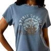 10073552 Ariat Women's Spirit of Soul Short Sleeve T-Shirt - Light Washed Indigo