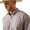 10073566 Ariat Men's Pro Series Sevyn Classic Fit Long Sleeve Shirt - Purple Moon Plaid
