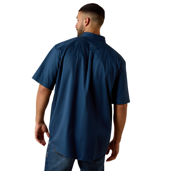 10073616 Ariat Men's Lightweight Twill Classic Fit Short Sleeve Shirt - Key Largo