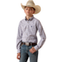 10073636 Ariat Boys' Pro Series Blaire Long Sleeve Shirt - Sleet Grey Plaid