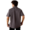 10073647 Ariat Men's Maxus Modern Fit Short Sleeve Shirt - Nightshadow Arrow Stripe