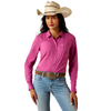 10073654 Ariat Women's Kirby Pro Long Sleeve Button Up Shirt - Rose Sorbet