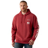 10073714 Ariat Men's Sponsor Patriot Hoodie - Brick Red