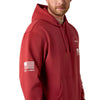 10073714 Ariat Men's Sponsor Patriot Hoodie - Brick Red