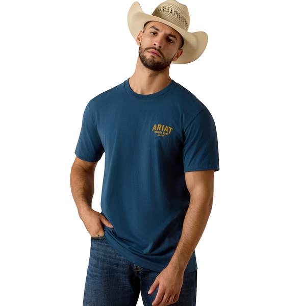 10073764 Ariat Men's Quality Wood States Classic Fit Short Sleeve T-Shirt - Key Largo