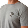 10073955 Ariat Men's Ariat Banner Badge Short Sleeve T-Shirt - Ice Berg