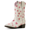 10074195 Ariat Youth Palmer R Toe Western Boot - Starlight Blush