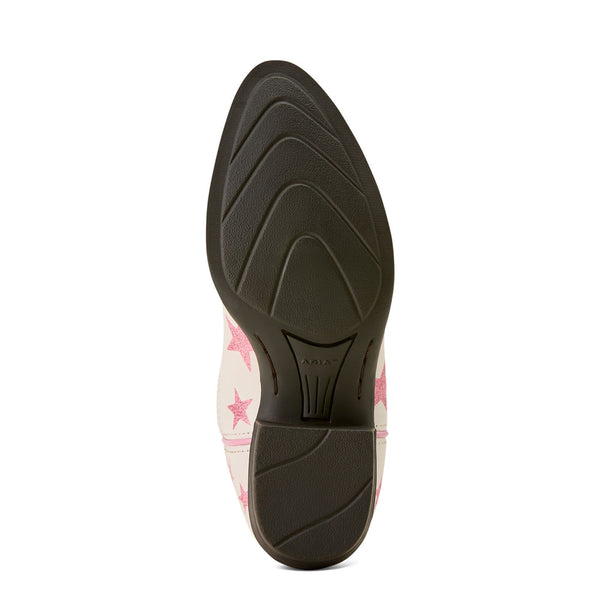 10074195 Ariat Youth Palmer R Toe Western Boot - Starlight Blush