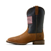 10074205 Ariat Men's Hybrid Rancher Patriot Wide Square Toe Cowboy Boot - Earth / Navy