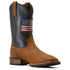 10074205 Ariat Men's Hybrid Rancher Patriot Wide Square Toe Cowboy Boot - Earth / Navy