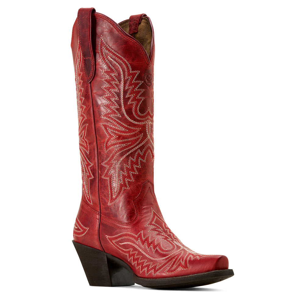 10074335 Ariat Women's Round Up Collins D Toe Western Boot - Grenadine