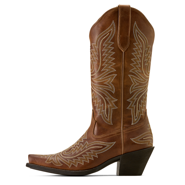 10074336 Ariat Women's Round Up Collins D Toe Western Boot - Smoked Wheat