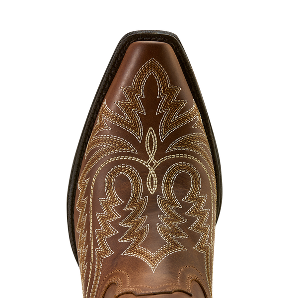 10074336 Ariat Women's Round Up Collins D Toe Western Boot - Smoked Wheat