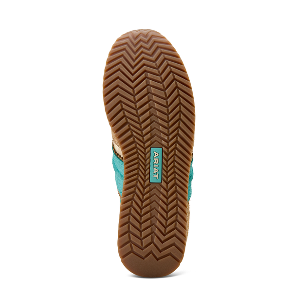 10074395 Ariat Women's Ranch Runner Shoe - Turquoise Blanket Print